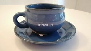 Пара чайная «Синий крафт» Борисовская Керамика Синий крафт фото 1