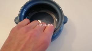 Горшок  для запекания «Синий крафт» Борисовская Керамика Синий крафт фото 8