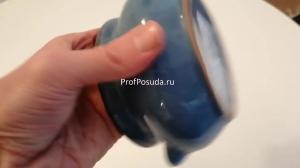 Горшок  для запекания «Синий крафт» Борисовская Керамика Синий крафт фото 9