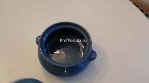 Горшок  для запекания «Синий крафт» Борисовская Керамика Синий крафт фото 14
