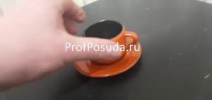 Пара кофейная «Млечный путь оранжевый» Борисовская Керамика Млечный путь оранжевый фото 3