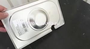 Крышка к гастроемкости (1/4) вырез для ложки ProHotel stainless steel  фото 4
