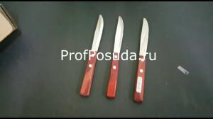 Нож столовый с деревянной ручкой (3 штуки) Tramontina Polywood фото 3