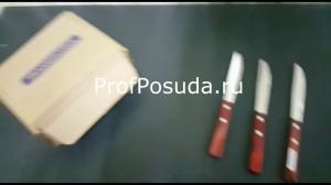 Нож столовый с деревянной ручкой (3 штуки) Tramontina Polywood фото 6