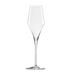 Бокал для шампанского флюте «Кватрофил»; хрустальное стекло; 292 мл; диаметр=82, высота=260 мм; прозрачный