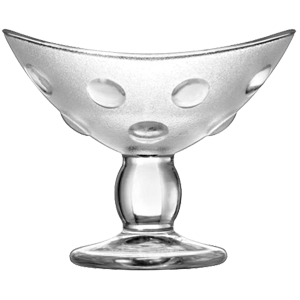 Креманка «Фонтанвеар»; стекло; 250мл; D=155/75,H=123,L=40мм; прозрачное 