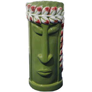 Стакан для коктейлей «Тики»; керамика; 350мл; D=65,H=155мм; зеленый 