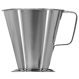 Мерный стакан; сталь нержавеющая; 2л; диаметр=17/20, высота=20 см.; металлический