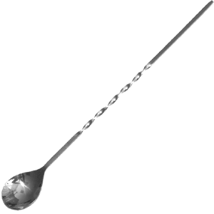 Ложка барменская; сталь; L=29.7,B=3.5см; металлич. Ложка барменская; сталь; L=29.7,B=3.5см; металлич.