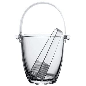 Емкость для льда с щипцами «Сильвана»; стекло; 840 мл; диаметр=75/120, высота=125 мм; прозрачный
