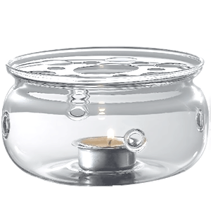 Комплект для подогрева чайника  стекло, нержавейка  диаметр=13.8, высота=7.7 см. Trendglas