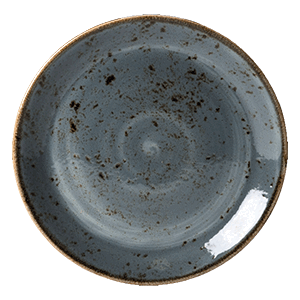 Тарелка пирожковая «Крафт»; материал: фарфор; диаметр=150, высота=13 мм; синий