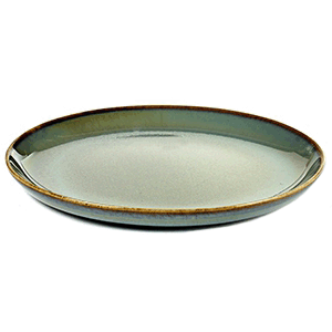 Тарелка Террес де Ревес; керамика; D=13см; серый