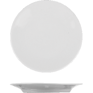 Тарелка  мелкая «Универсал»; фарфор; D=10см; белый