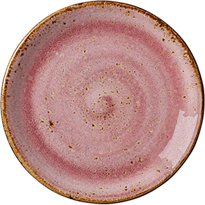 Тарелка  пирожковая «Крафт распберри»;  фарфор; D=15; розовый цвет