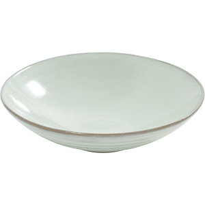 Тарелка для супа «Аква»; керамика; D=23,H=6см; светло-зеленый 