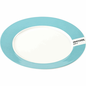 Тарелка «Пантон»; фарфор; D=20,H=1.5см; белый,голубой