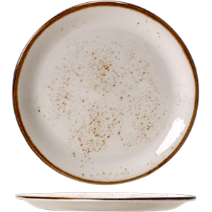 Тарелка мелкая «Крафт»; материал: фарфор; диаметр=23 см.; белый