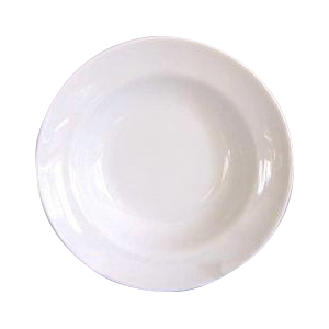 Тарелка глубокая «Идиллия»; фарфор; 250мл; D=20,H=4см; белый