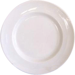 Тарелка мелкая «Идиллия»; фарфор; D=20,H=2.5см; белый