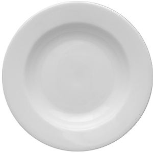 Тарелка глубокая «Кашуб-хел»; материал: фарфор; 450 мл; диаметр=24, высота=4 см.; белый