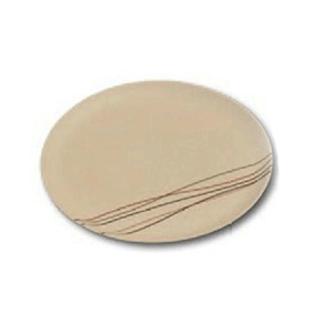 Тарелка мелкая прессов.материал: бамбук; диаметр=25 см.; бежевая