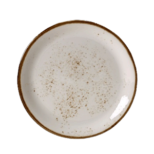 Тарелка мелкая «Крафт»; материал: фарфор; диаметр=25 см.; белый