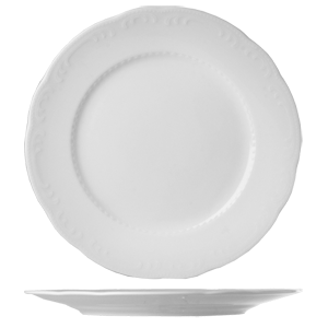 Тарелка мелкая «В.Виена»; материал: фарфор; диаметр=26 см.; белый