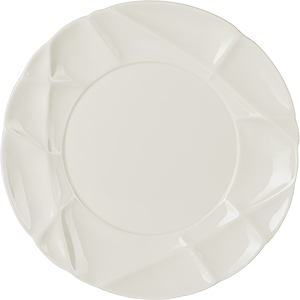 Тарелка мелкая «Саксэшен»; фарфор; D=21,H=2.2см; белый