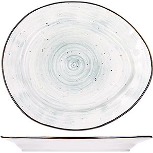 Тарелка мелкая «Пастораль»  фарфор  H=2.7,L=27см KunstWerk
