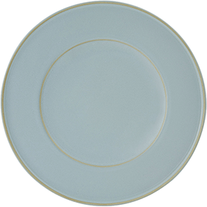 Тарелка; керамика; D=28см; голубой
