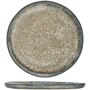 Тарелка «Бегона»; керамика; D=27.3см; коричневый ,зеленый