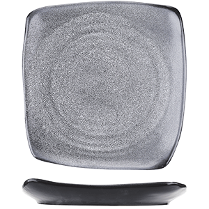 Тарелка квадратная «Млечный путь»  фарфор  L=22,B=22см Борисовская Керамика