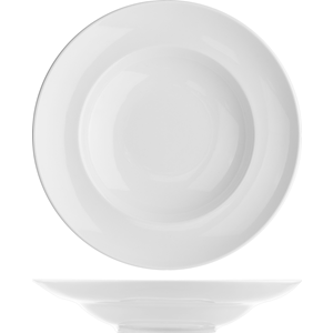 Тарелка для пасты;  фарфор;  D=26, H=3см;  белый