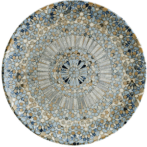 Тарелка мелкая с рисунком «Лука Мозаик»   фарфор   D=17см 