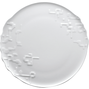 Тарелка мелкая;  костяной фарфор;  D=18см;  белый