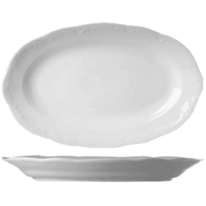 Блюдо овальное «В.Виена»; материал: фарфор; высота=2, длина=31.5, ширина=21 см.; белый