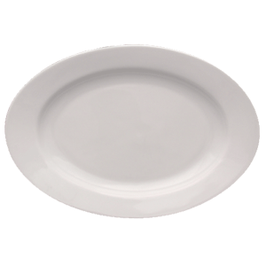 Блюдо овальное «Кашуб-хел»; материал: фарфор; высота=3, длина=33, ширина=23 см.; белый