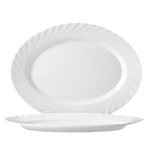 Блюдо овальное «Трианон»  стекло  высота=2, длина=35, ширина=26 см. Arcoroc