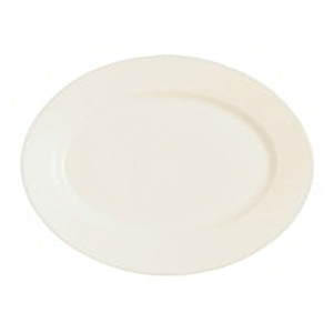 Блюдо овальное «Зеникс»; зеникс; , H=2, L=35, B=26см; белый