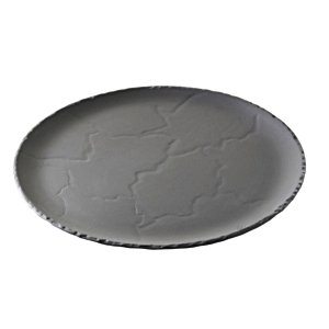 Блюдо для пиццы «Базальт»; материал: фарфор; диаметр=28.5 см.; цвет: черный,матовый