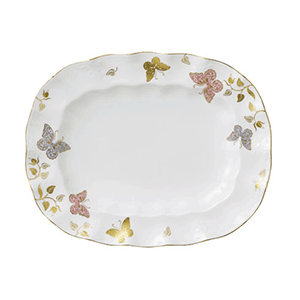 Блюдо овальное «Баттерфляй» материал: фарфор длина=32.5 см. Royal Crown Derby Блюдо овальное «Баттерфляй» материал: фарфор длина=32.5 см. Royal Crown Derby