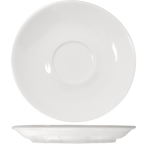 Блюдце «Кунстверк»; материал: фарфор; диаметр=14 см.; белый