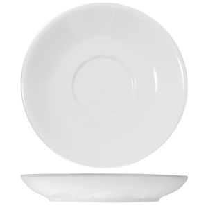 Блюдце «Кунстверк»; материал: фарфор; диаметр=12 см.; белый