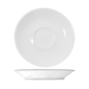 Блюдце «Кунстверк»; материал: фарфор; диаметр=13.6 см.; белый