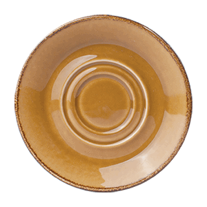 Блюдце «Террамеса мастед»; материал: фарфор; диаметр=14.5 см.; светло-коричневая