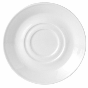 Блюдце «Симплисити Вайт»; материал: фарфор; диаметр=16 см.; белый