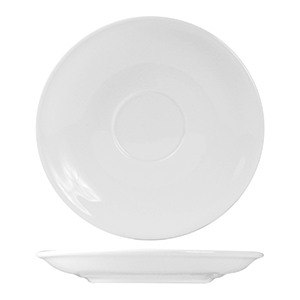 Блюдце «Кунстверк»; материал: фарфор; диаметр=15, высота=2 см.; белый