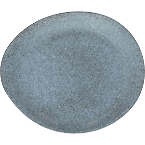 Блюдо круглое «Органика»; фарфор; D=32см; серый