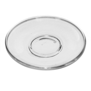 Блюдце «Гламур»; стекло; диаметр=132, высота=2 мм; прозрачный